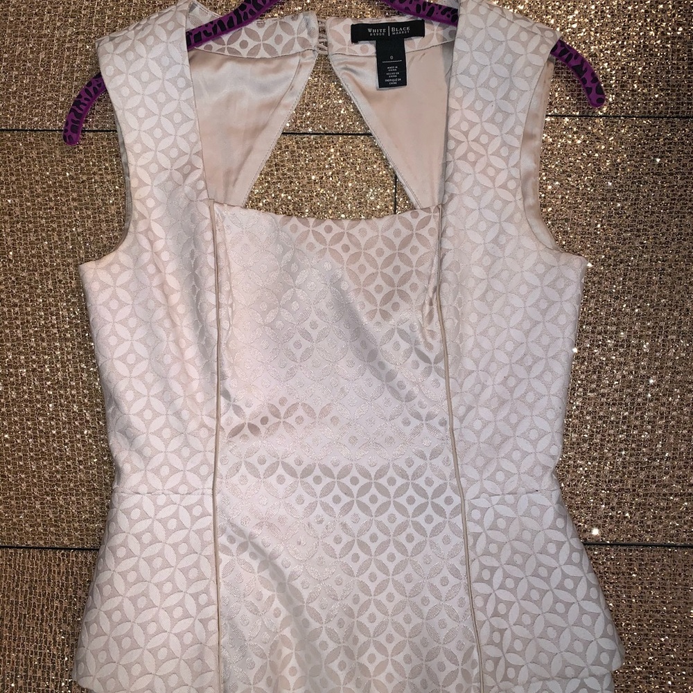 Beautiful WHBM blouse with slight peplum